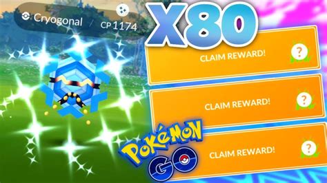 *INCREASED SHINY CHANCES WHAT A JOKE* 80 Shiny Cryogonal tasks in ...