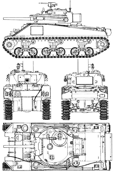 M4 Sherman Tank Diagram