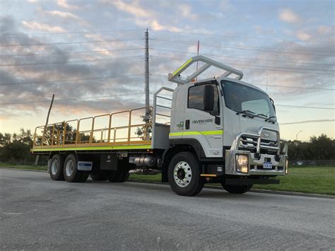 Flat Bed Truck Hire | Isuzu 6x4 Flat Bed Truck | Enviro Plant Hire Perth