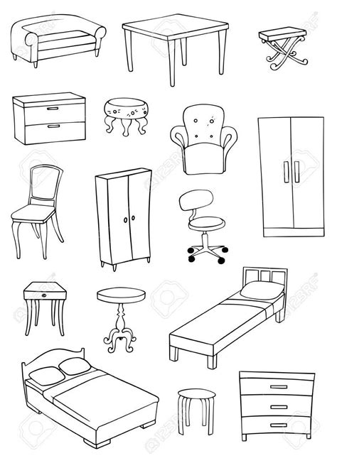 furniture set Stock Vector - 36372597 | Metodos para ahorrar dinero ...