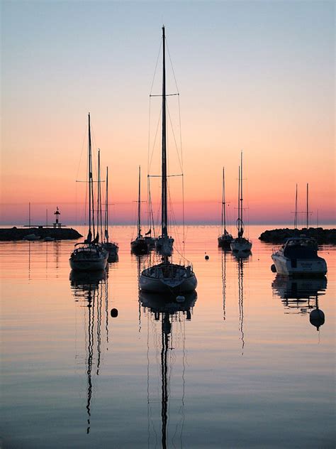 Sailboats, Sunrise, Rockport Harbor