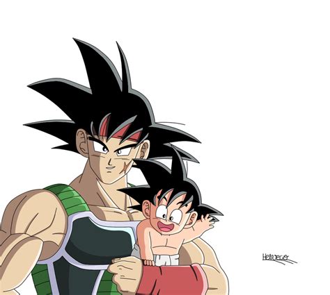 Bardock e Goku father and son by HelvecioBNF on DeviantArt