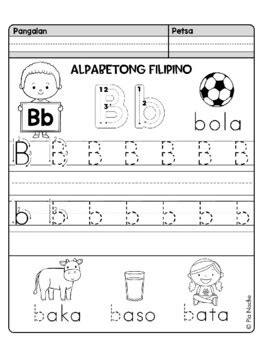 Filipino Alphabet Practice Writing Sheets by Oliotopia | TPT