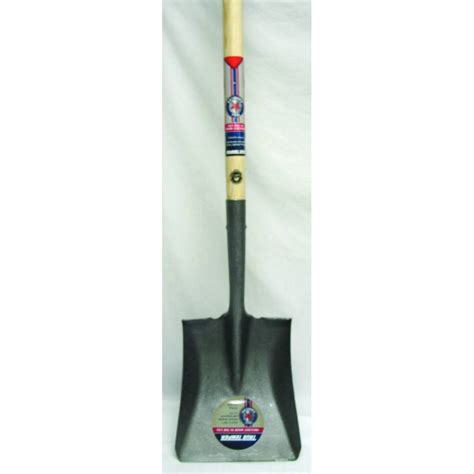 True Temper True American Long Handle Square Point Wood Shovel