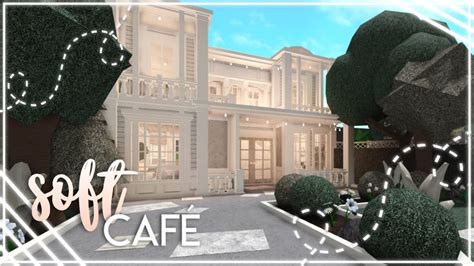 - soft cafe || bloxburg speedbuild || nixilia - - YouTube | Two story house design, Unique house ...