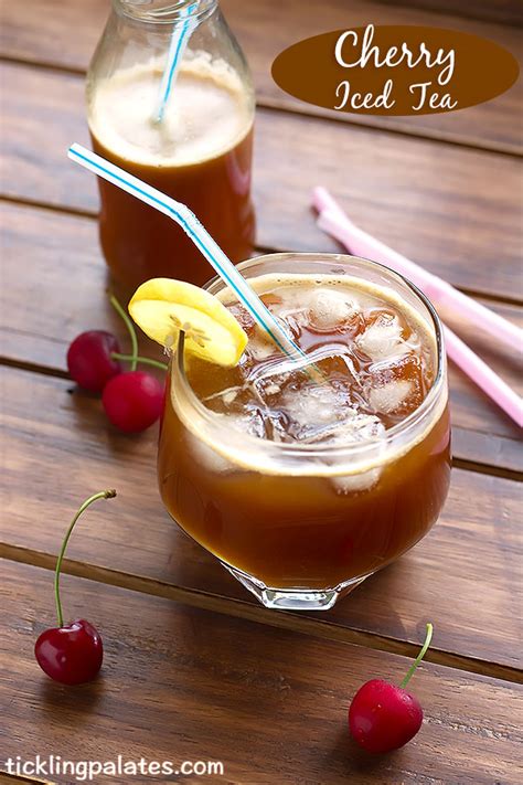 Cherry Iced Tea Recipe - Iced Tea Recipes - Tickling Palates