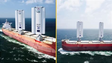 World's first wind-powered cargo ship sets sail with revolutionary ...