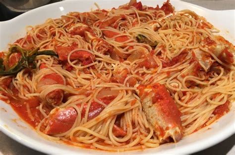 Pasta with Red Crab Sauce | Crab recipes, Crab sauce recipe, Crab pasta ...