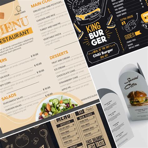 22 Beautiful Free Restaurant Menus Design Templates