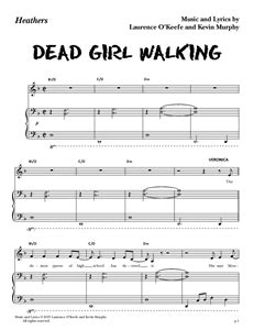 Heathers the Musical - 'Dead Girl Walking' (Sheet Music) | Concord ...