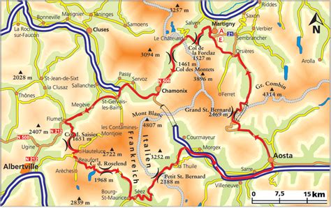 Mont Blanc Tunnel Map | Images and Photos finder