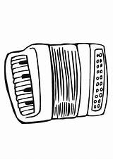Akkordeon Accordeon Kleurplaat Malvorlage Accordion Ausmalbilder  sketch template