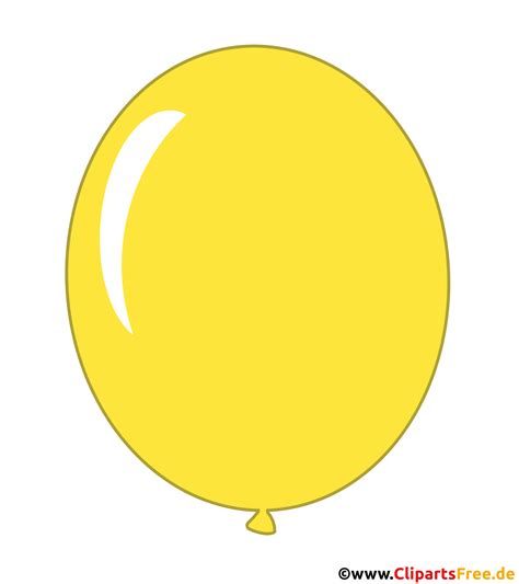 Luftballon Gelb Clipart transparent