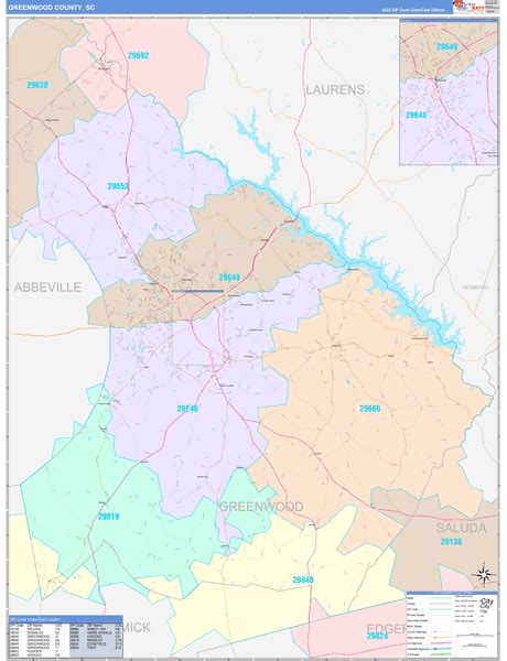 Maps of Greenwood County South Carolina - marketmaps.com