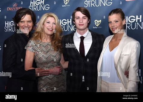 Michael Damian, Janeen Damian, Nicholas Galitzine & Keenan Kampa attends the "High Strung" Los ...