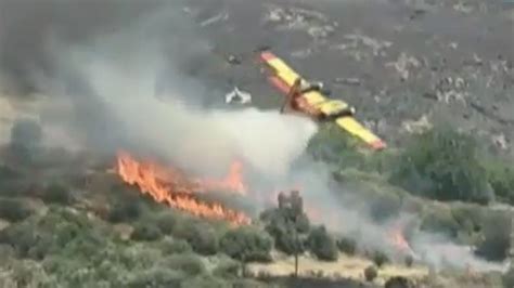 Greece plane crash: Two pilots on board the fire-fighting plane have ...