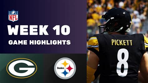 Steelers vs Packers Week 10 Game Highlights - YouTube