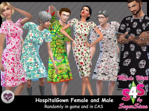 Hospital Gowns for Female and Male - The Sims 4 Catalog