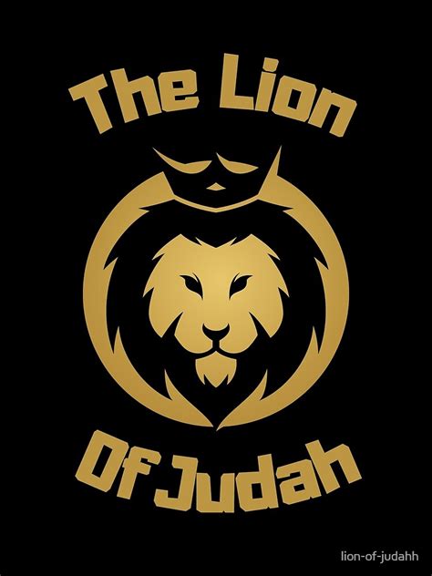 "Lion of Judah - Christian Religious Jesus The Lion Of Judah" Poster ...