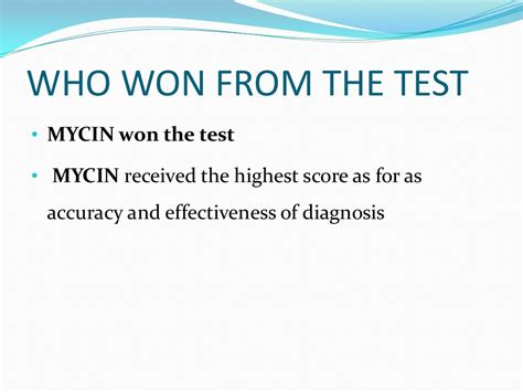 Expert system mycin