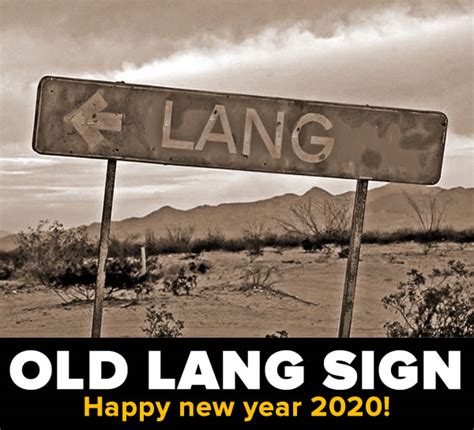 “Old Lang Sign” (or: Happy new year 2020!) - The Adventures of ...