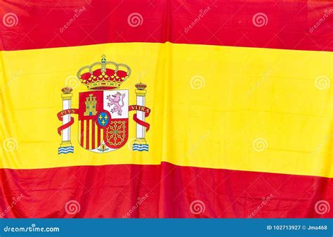 Spaanse vlag stock afbeelding. Image of kroon, erfenis - 102713927