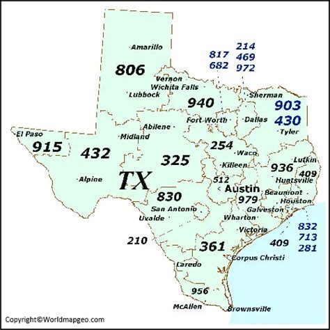 Texas Zip Code Map - Texas Map by Zip Codes [Printable Pdf]