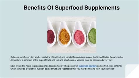 PPT - Benefits Of Superfood Supplements PowerPoint Presentation, free download - ID:11372883