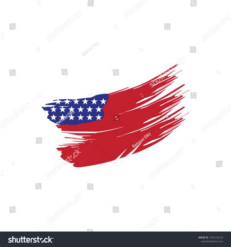 American Flag Logo Design Several Variants Stock Vector (Royalty Free ...