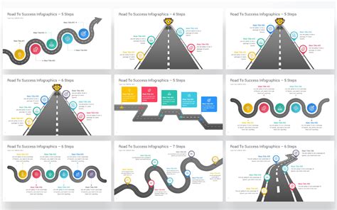 Road to Success Infographics PowerPoint Templates for $25