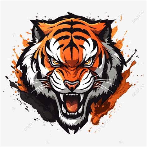 Tiger Head Logo Design, Tiger Head, Tiger Logo, Animal PNG Transparent Image and Clipart for ...