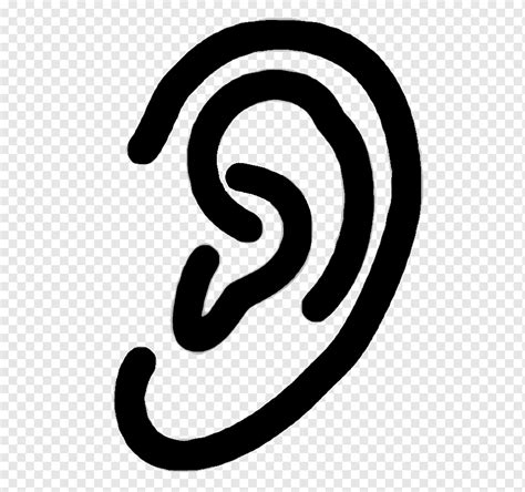 Hearing Icon, Ear, television, text, people png | PNGWing