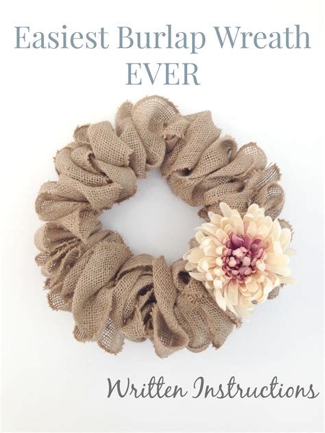 Easiest Burlap Wreath EVER! - Just Call Me Homegirl