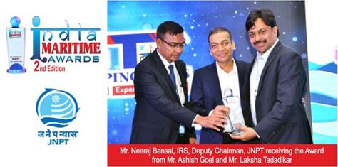 JNPT wins "Best Port of the Year - Containerised" at India Maritime ...