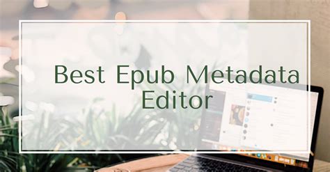 Best ePub Metadata Editor Windows/Mac/Online/Android