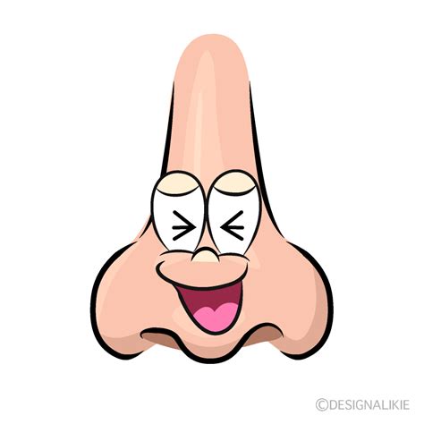 Free Laughing Nose Cartoon Character Clipart | Charatoon