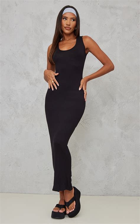 Basic Black Maxi Dress | PrettyLittleThing