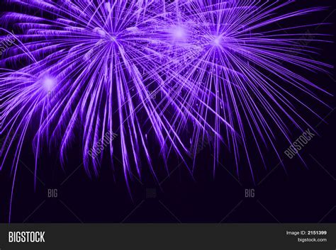 Purple Fireworks Image & Photo | Bigstock