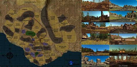 High Res map of Rust including landmark identification. : playrust