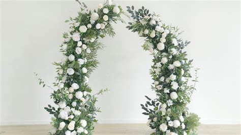 How To Make Flower Arrangement For Wedding Arch | Best Flower Site