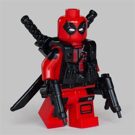 Deadpool Custom minifigure Lego Compatible Marvel Comics