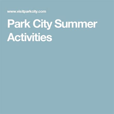 Park City Summer Activities | Summer activities, Park city, Hot air ...