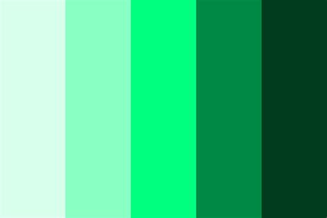 The Color Spring Green Color Palette