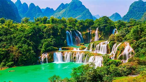 Waterfalls, Waterfall, Forest, Nature, Vietnam, HD wallpaper | Peakpx