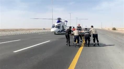 Watch: Abu Dhabi Police helicopter lands in middle of road, rescues ...