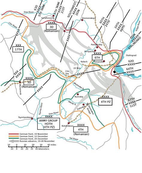 Map Battle of Stalingrad • Mapsof.net