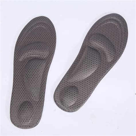 Men 4D Memory Foam Orthotic Insole Arch Support Orthopedic Insoles For Shoes Flat Foot Feet Care ...