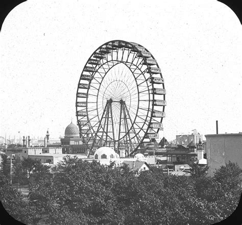 Ferris Wheel At Chicago Worlds Fair Columbian Exposition 1893 ...