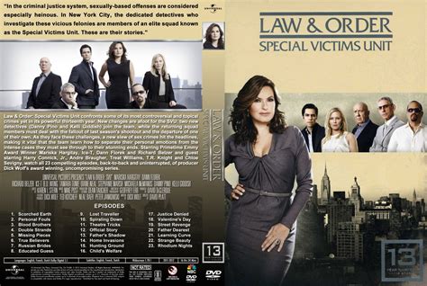 Law & Order: SVU - Season 13 - TV DVD Custom Covers - SVU-13 st :: DVD ...