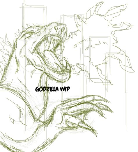 Godzilla Roar WIP by Black-Tiger-of-Evil on DeviantArt